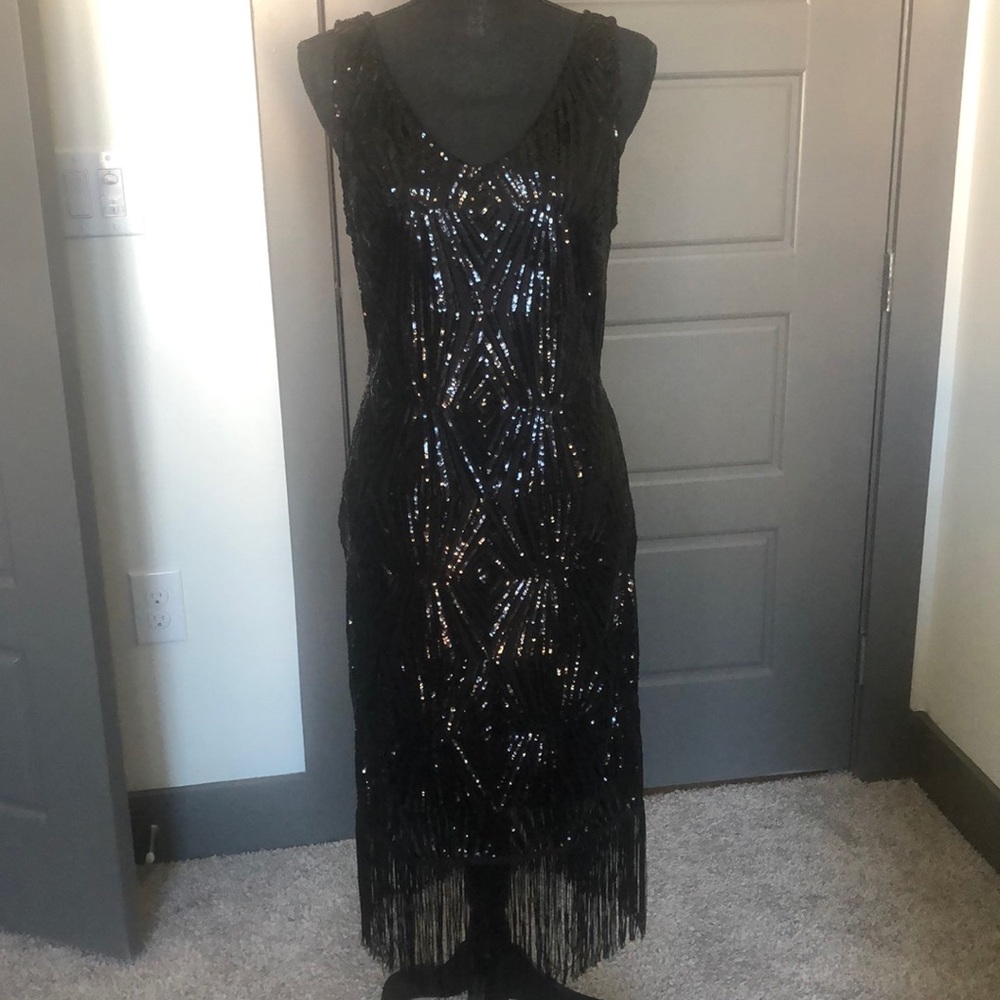 Black Flapper Dress